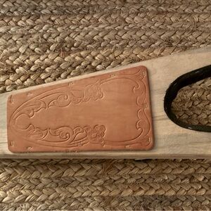 Boot Jack with Tan Leather Accent